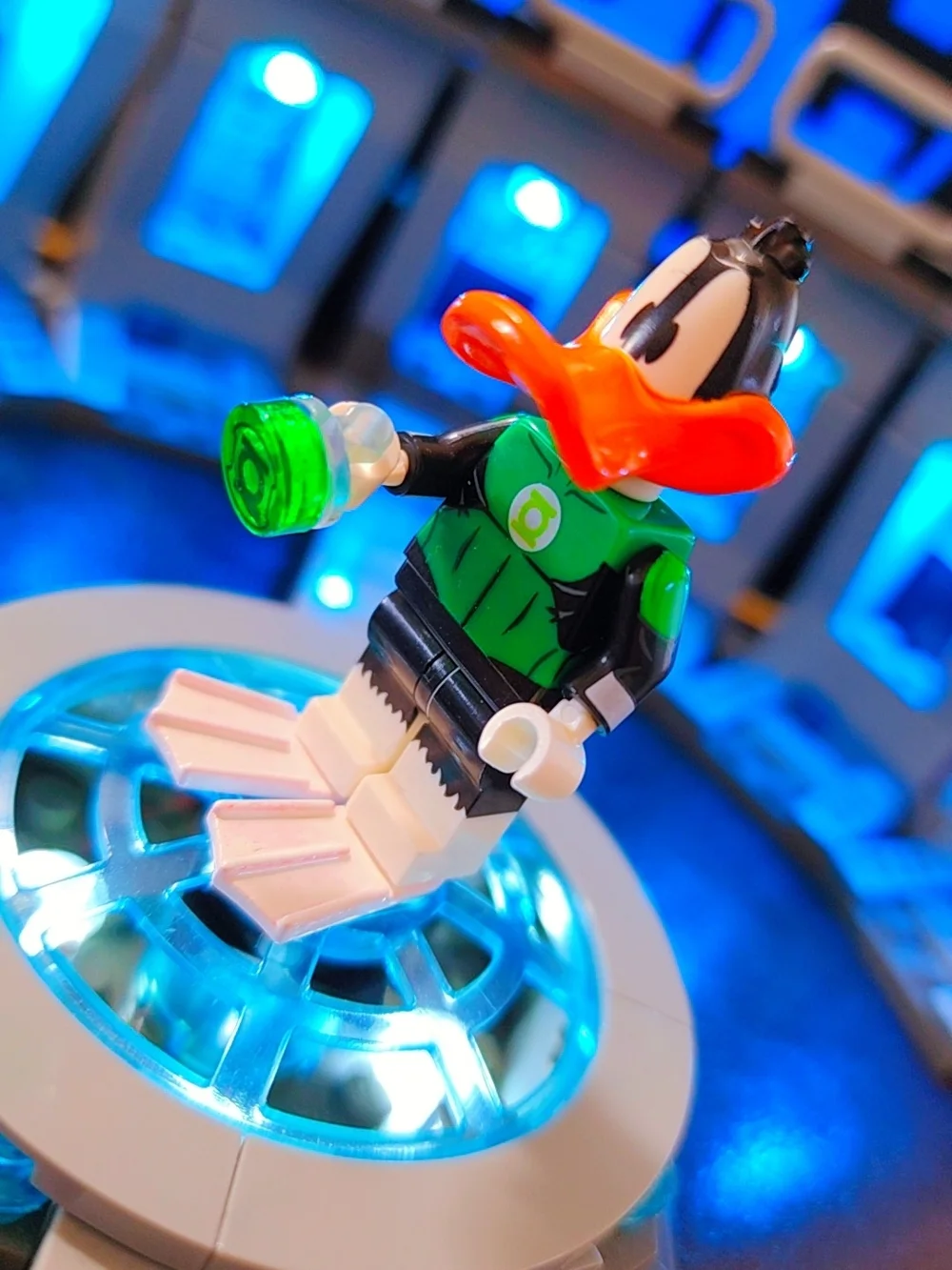 Daffy Duck Green Loontern Custom Minifigure Lego Compatible